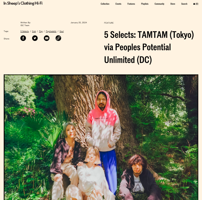 5Selects by In Sheep's Clothing Hi-Fi x TAMTAM"Ramble In The Rainbow"
