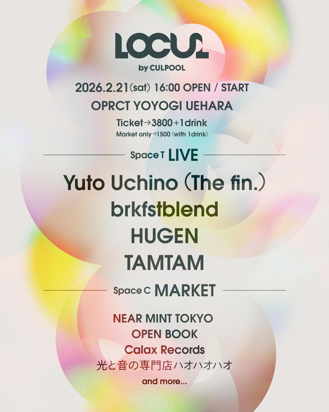 flyer for LOCUL by CULPOOL [代々木上原, 東京]