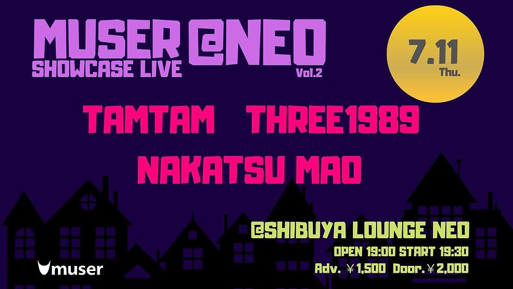 flyer for MUSER SHOWCASE LIVE