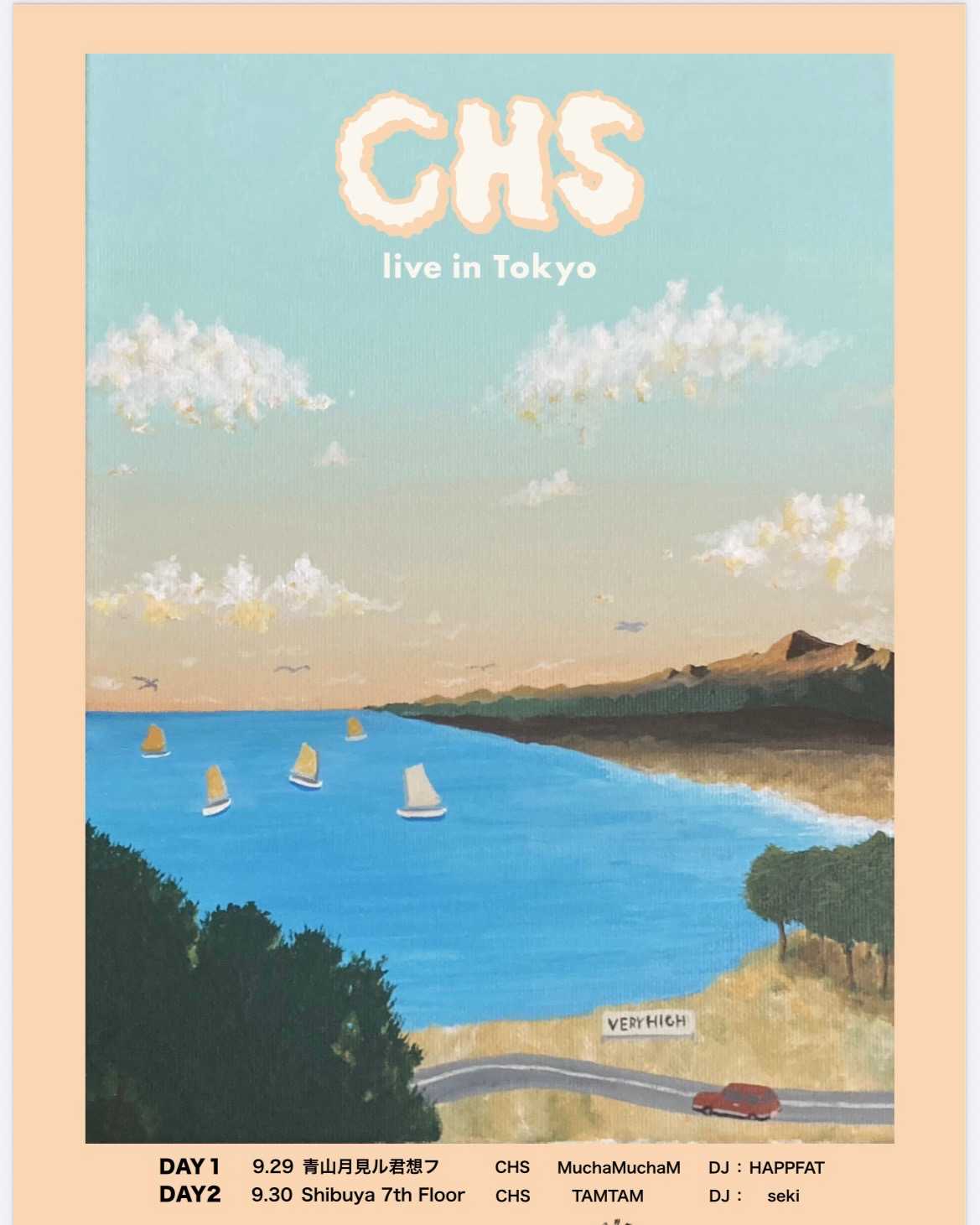 flyer for CHS Live in Tokyo (CHS来日ツアー公演) DAY2 [渋谷,東京]